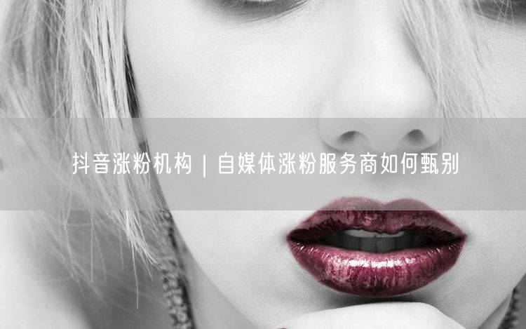 抖音涨粉机构｜自媒体涨粉服务商如何甄别
