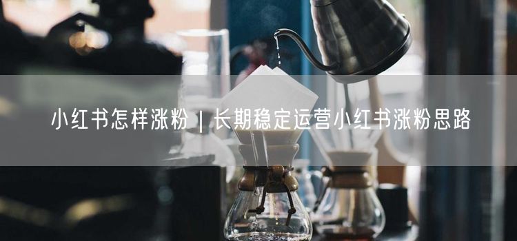 小红书怎样涨粉｜长期稳定运营小红书涨粉思路