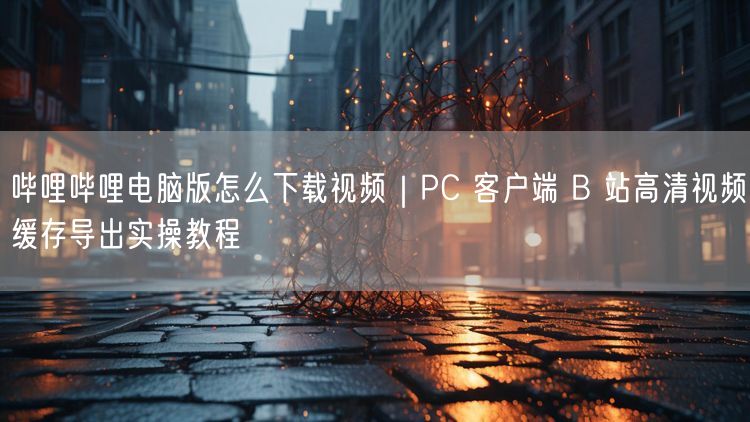 哔哩哔哩电脑版怎么下载视频｜PC 客户端 B 站高清视频缓存导出实操教程