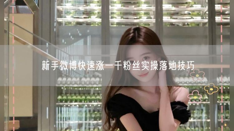 新手微博快速涨一千粉丝实操落地技巧