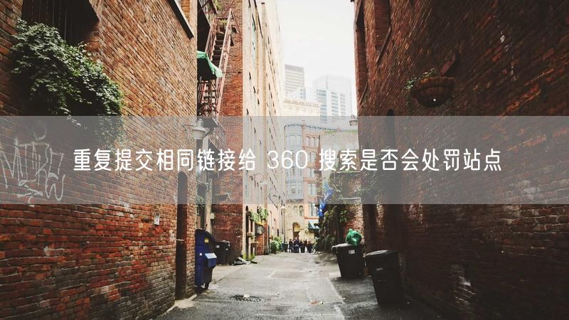 重复提交相同链接给 360 搜索是否会处罚站点