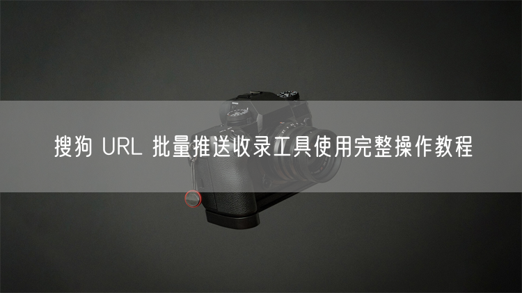 搜狗 URL 批量推送收录工具使用完整操作教程