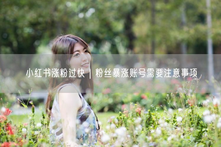 小红书涨粉过快｜粉丝暴涨账号需要注意事项