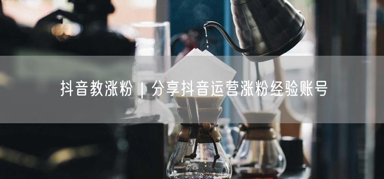抖音教涨粉｜分享抖音运营涨粉经验账号