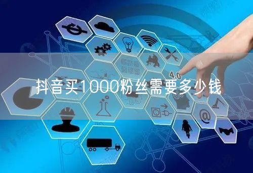 抖音买1000粉丝需要多少钱