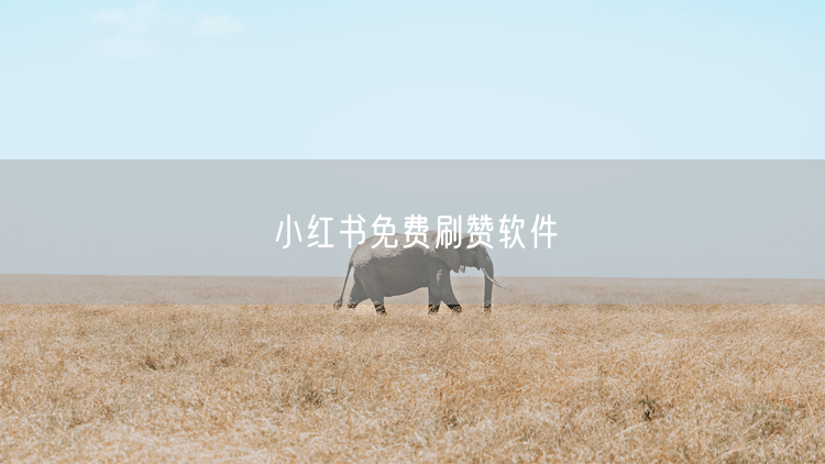 小红书免费刷赞软件