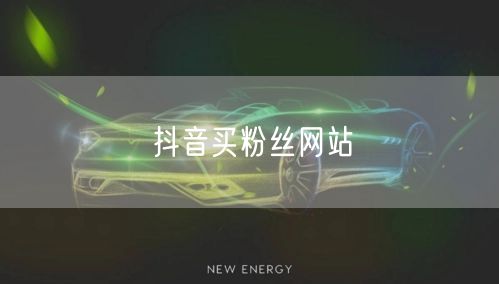 抖音买粉丝网站