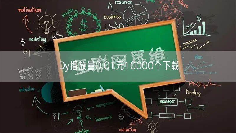 Dy播放量0.01元10000个下载