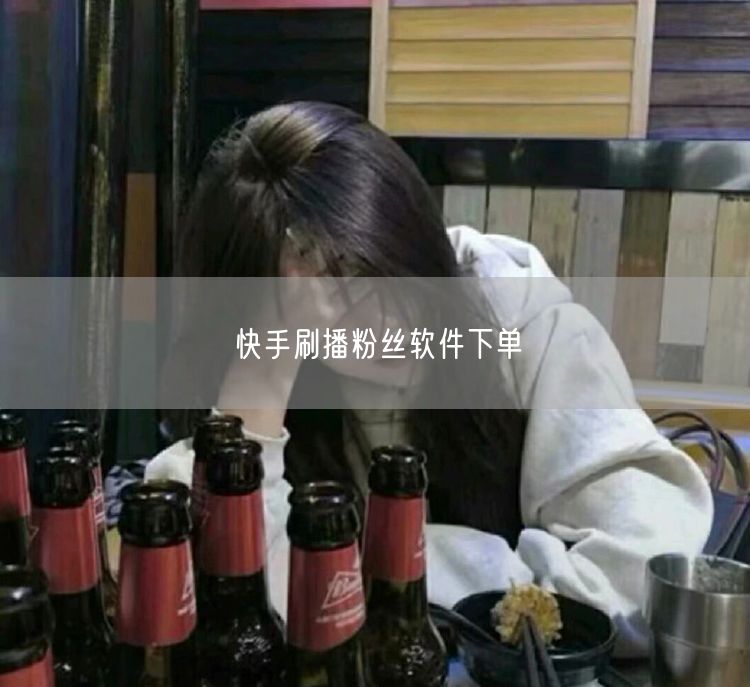 快手刷播粉丝软件下单