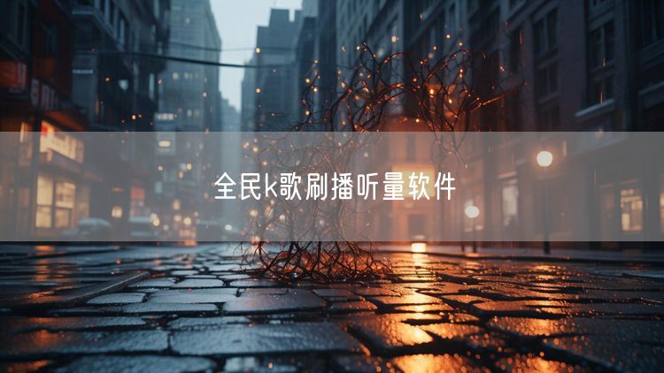 全民k歌刷播听量软件
