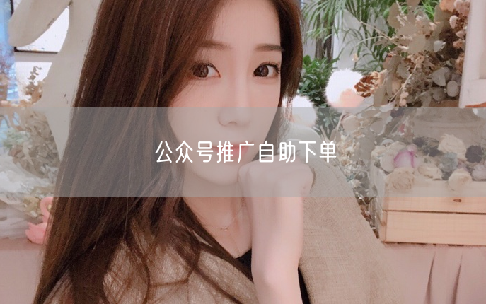 公众号推广自助下单