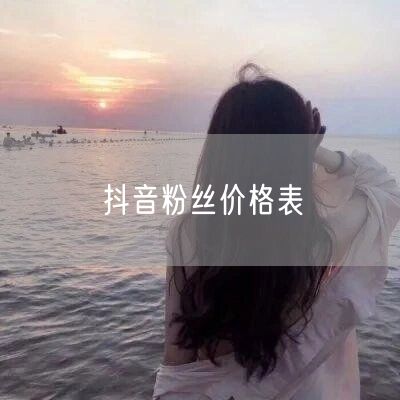 抖音粉丝价格表
