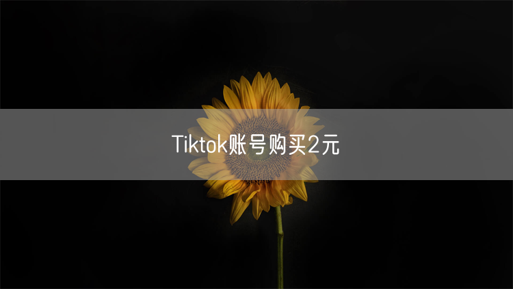 Tiktok账号购买2元