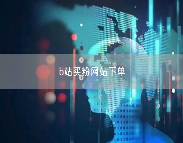 b站买粉网站下单