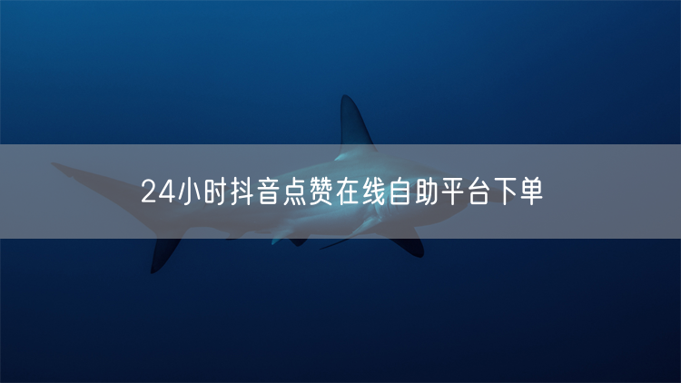 24小时抖音点赞在线自助平台下单
