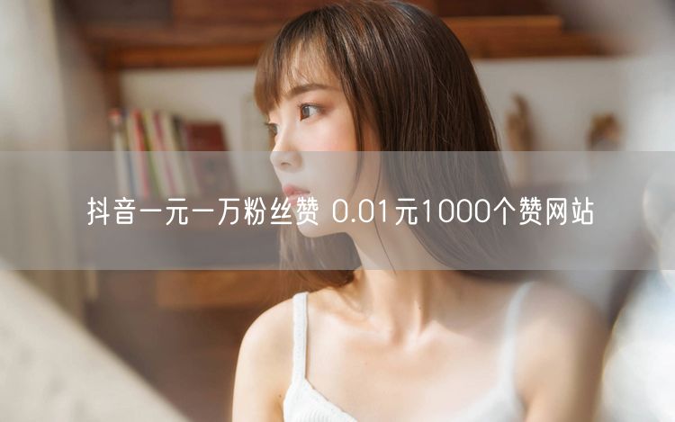 抖音一元一万粉丝赞 0.01元1000个赞网站