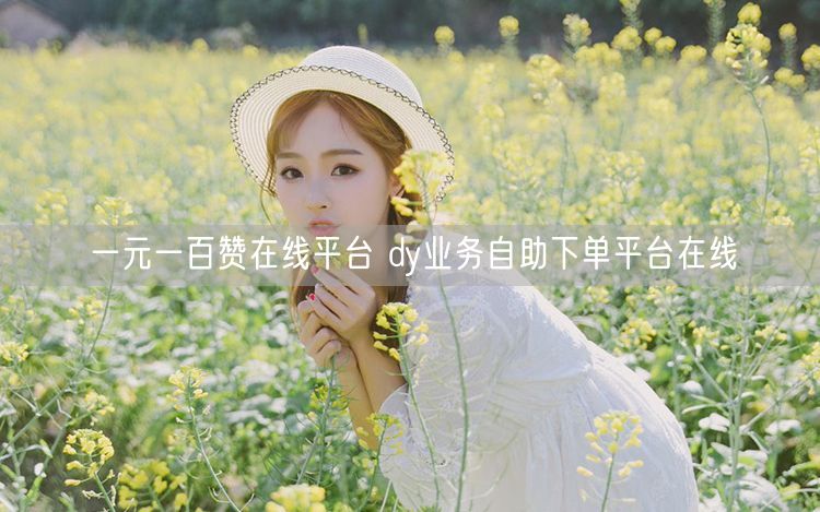 一元一百赞在线平台 dy业务自助下单平台在线