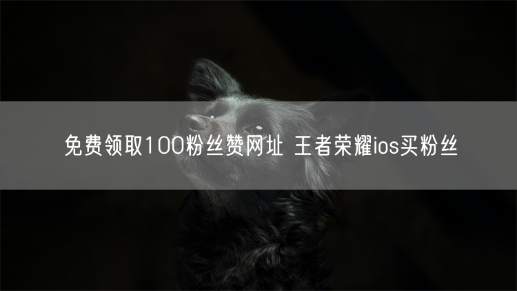 免费领取100粉丝赞网址 王者荣耀ios买粉丝
