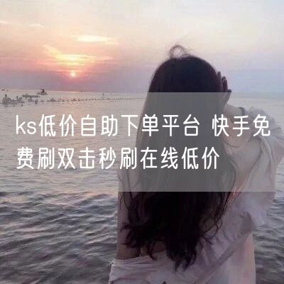 ks低价自助下单平台 快手免费刷双击秒刷在线低价
