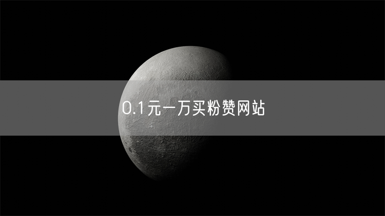 0.1元一万买粉赞网站