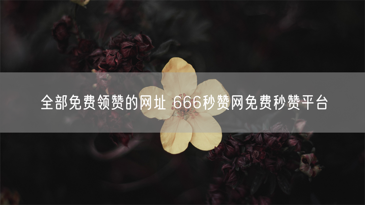 全部免费领赞的网址 666秒赞网免费秒赞平台