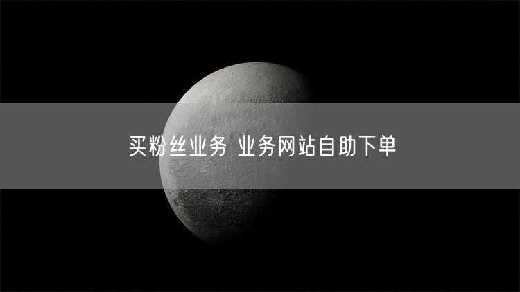 买粉丝业务 业务网站自助下单