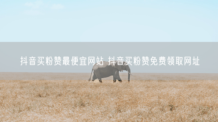 抖音买粉赞最便宜网站 抖音买粉赞免费领取网址