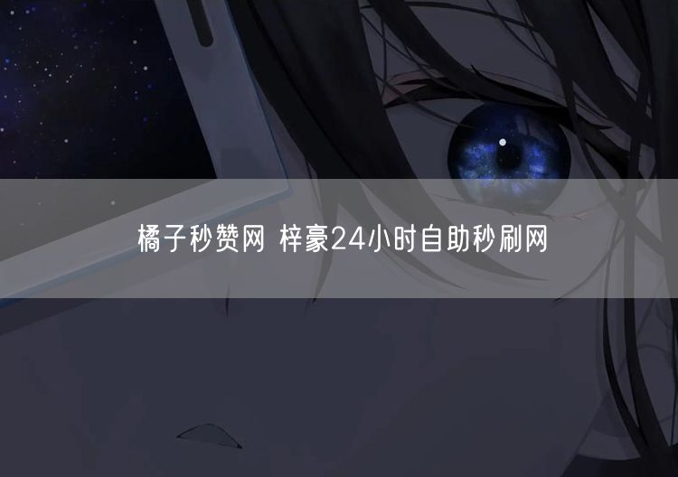 橘子秒赞网 梓豪24小时自助秒刷网